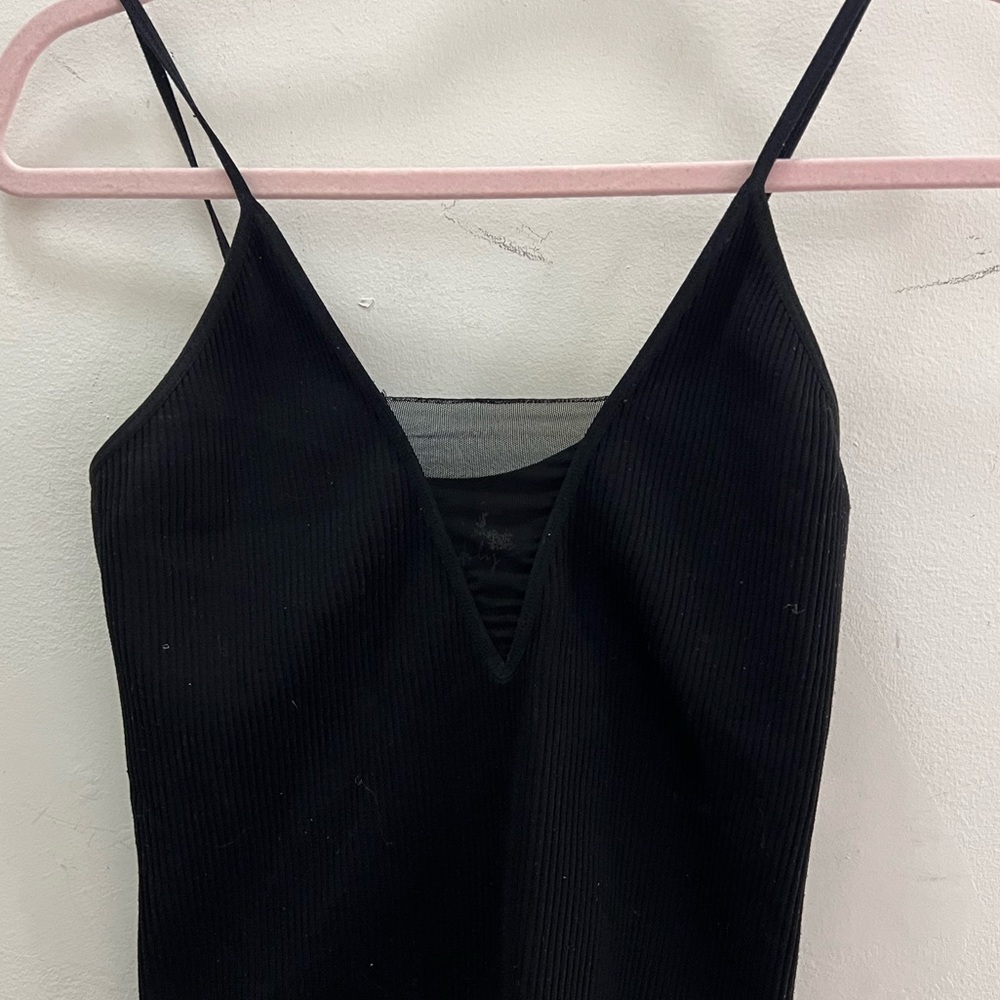 Free people rank top mesh cut